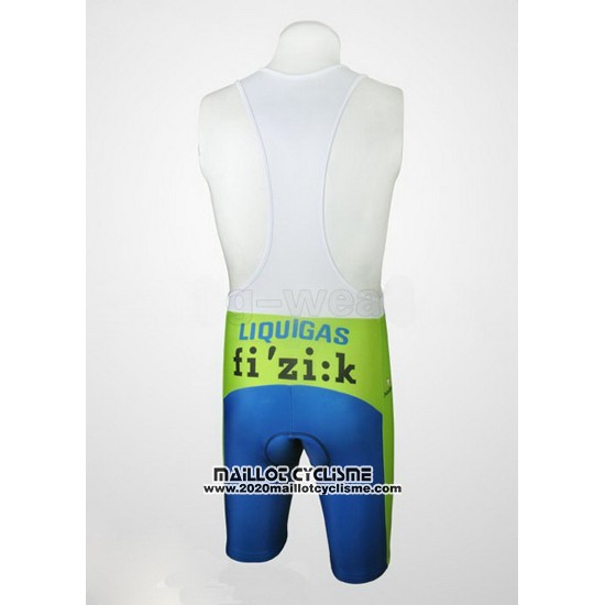 2010 Maillot Ciclismo Liquigas Doimo Bleu et Vert Manches Courtes et Cuissard